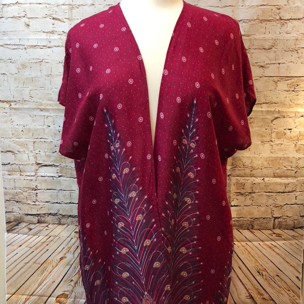 Peacock Feather Kimono